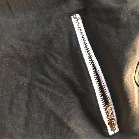 Simin T s.p.a. (Armani) black Jacket with white trim, front zip pockets XXL - Picture 7 of 16